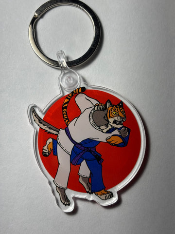 Uchimata Tiger Keychain